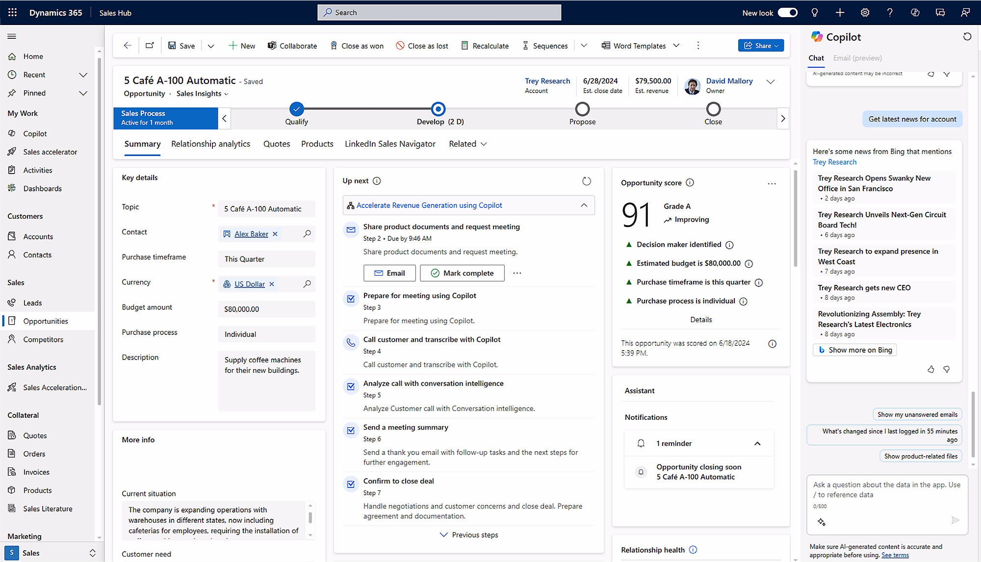 Dynamics 365 Sales - Sales Hub