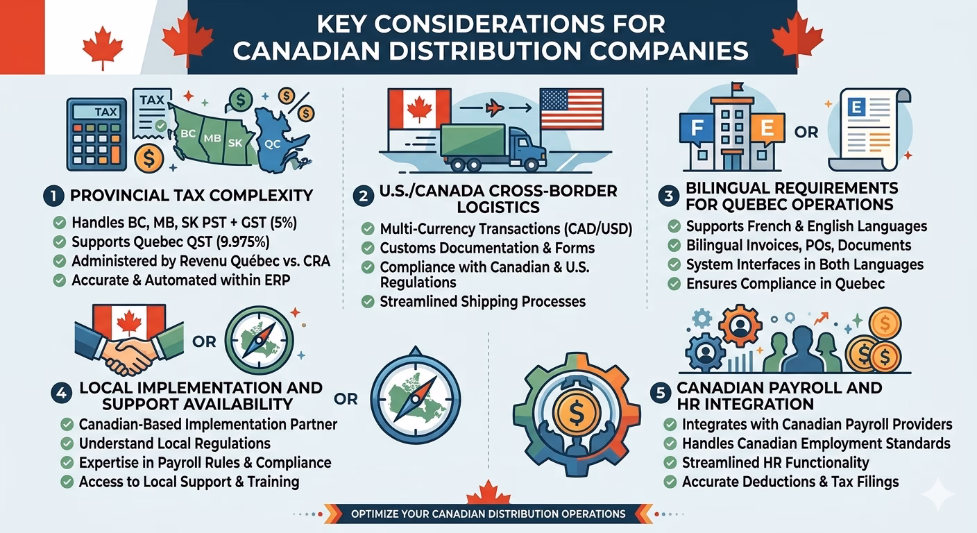 Key considerations for Canadian distribution companies