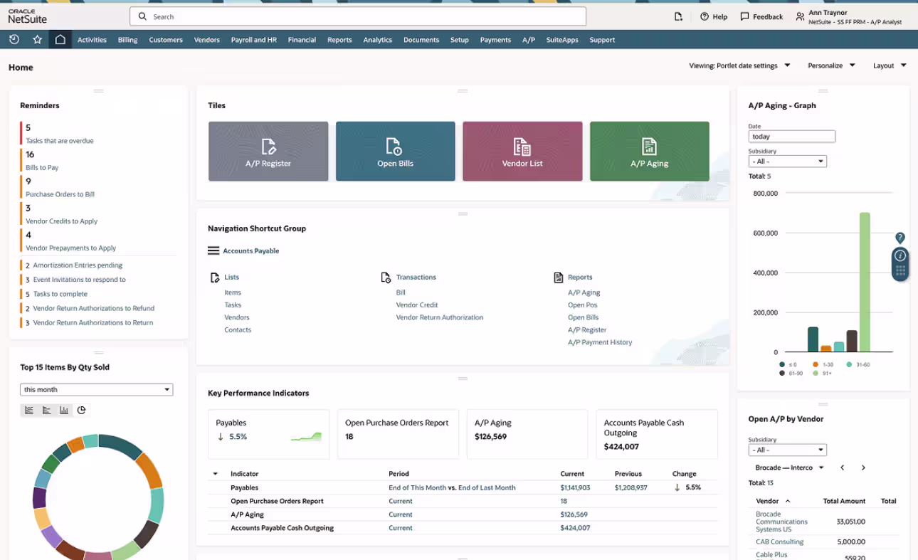 Accounts payable in NetSuite