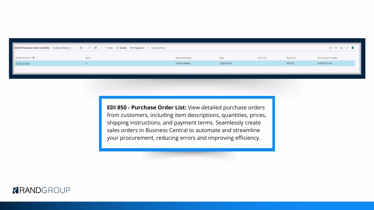 EDI 365 - Screenshot 3