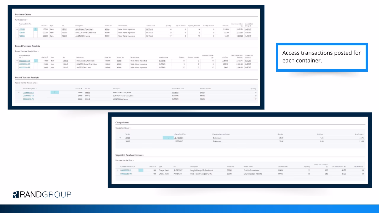 Inbound Container Handling - Screenshot 3