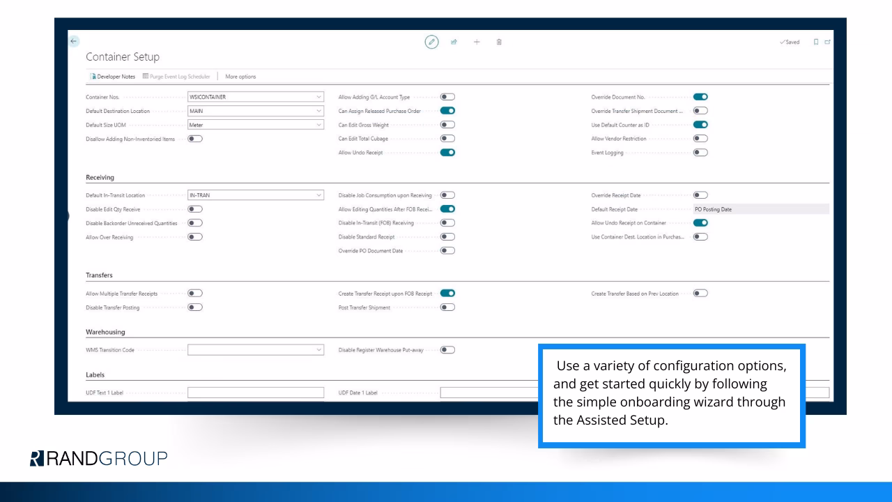 Inbound Container Handling - Screenshot 4