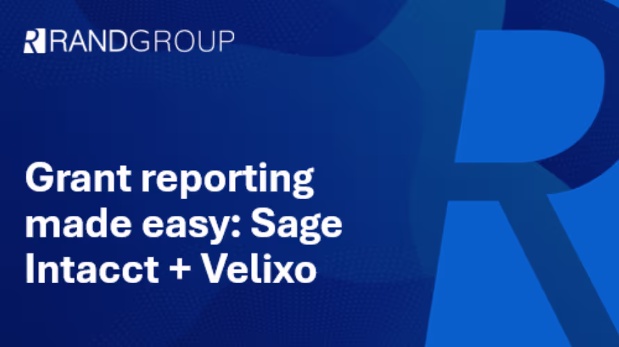 Velixo and Sage Intacct Velixo and Sage Intacct