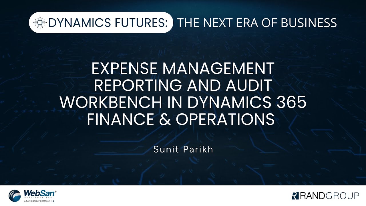 Expense Management reporting and Audit Workbench in Dynamics 365 Finance & Operations