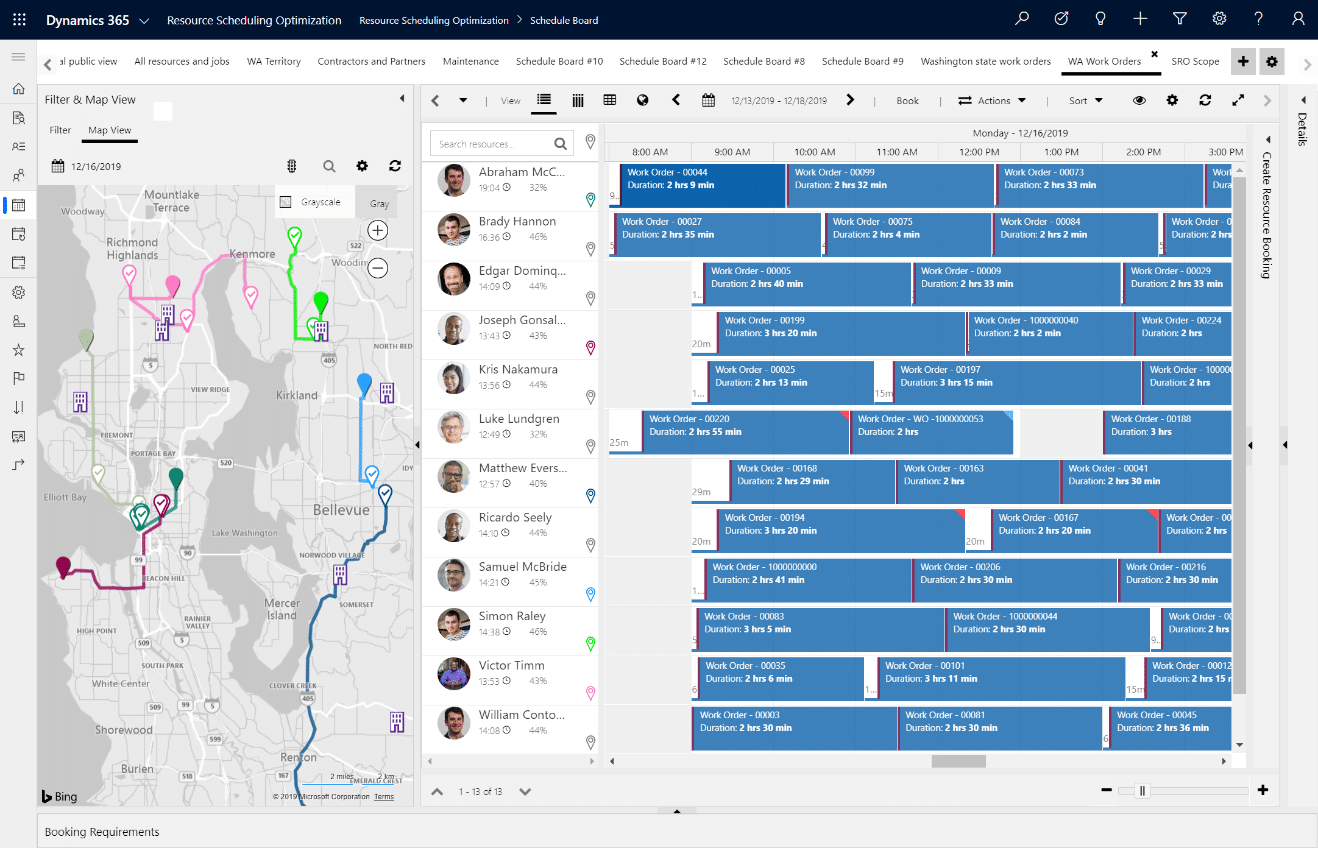 Resource Scheduling Optimization in D365 Field Service