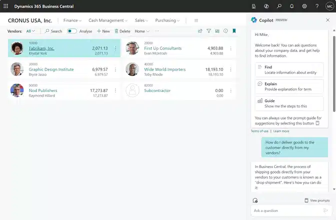 AI-powered conversational assitance