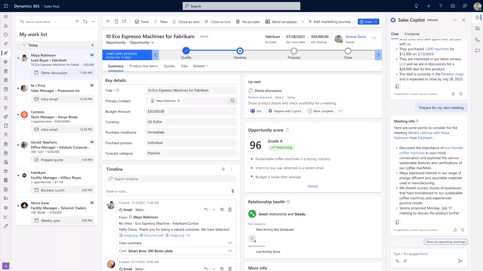 Dynamics 365 Sales