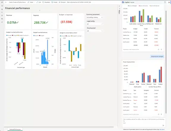 AI-powered report management in D365 F&O