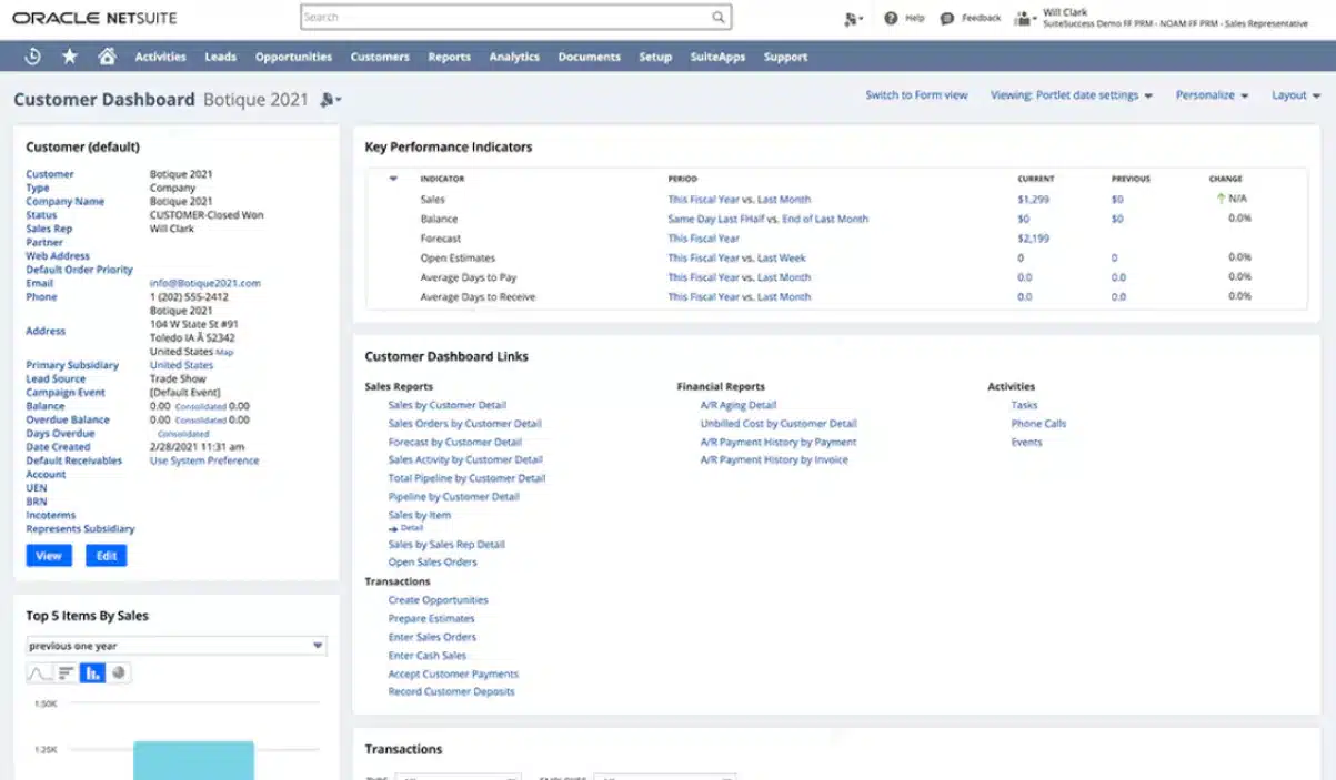 NetSuite CRM