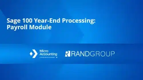 Year-end processing: Payroll module
