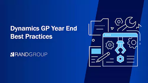 Webinar: Dynamics GP year end best practices